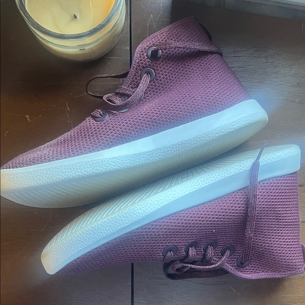 Allbirds Maroon High-Top Sneakers